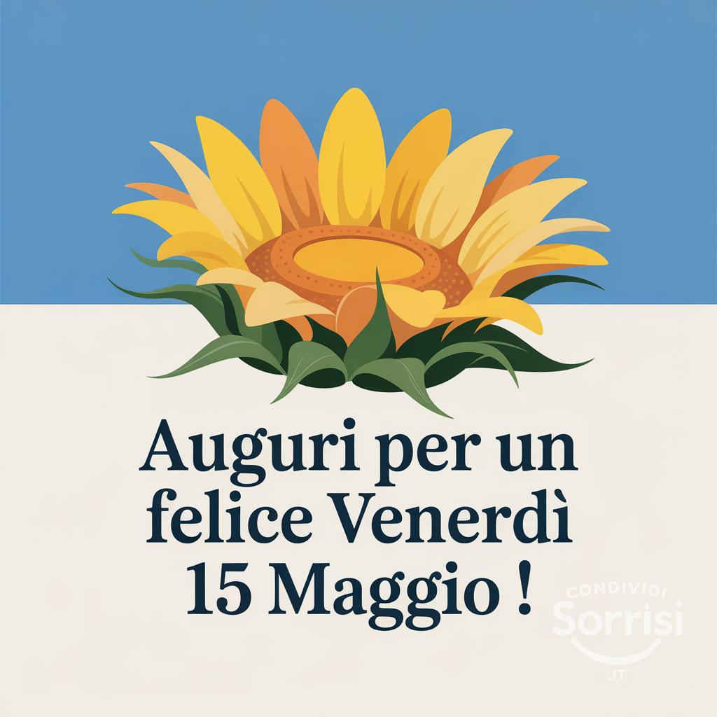 Auguri per un felice venerdì 15 Maggio !