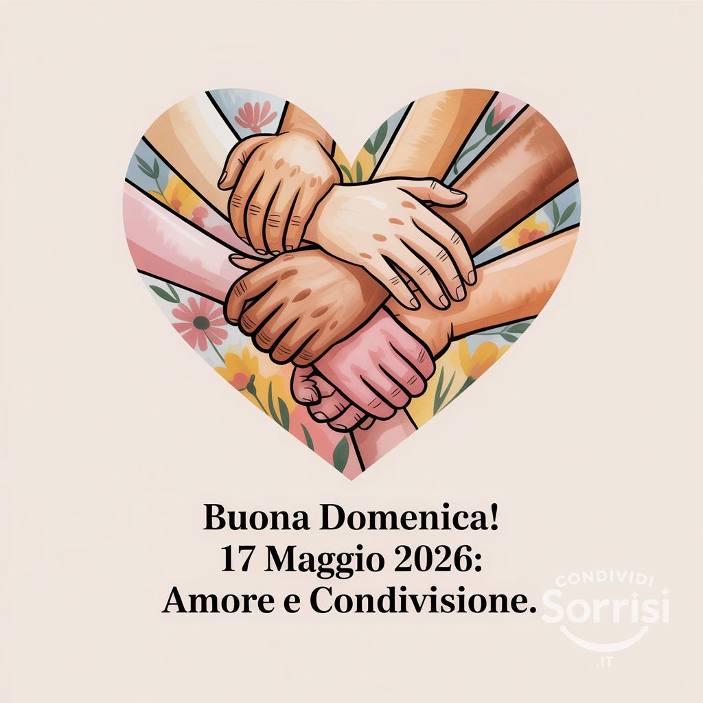 Buona Domenica! 17 Maggio : amore e condivisione.
