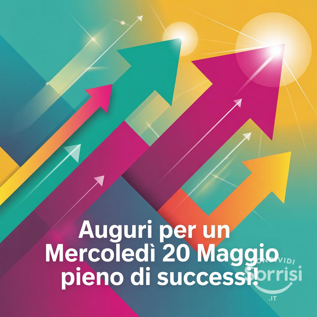 Auguri per un Mercoledì 20 Maggio  pieno di successi!