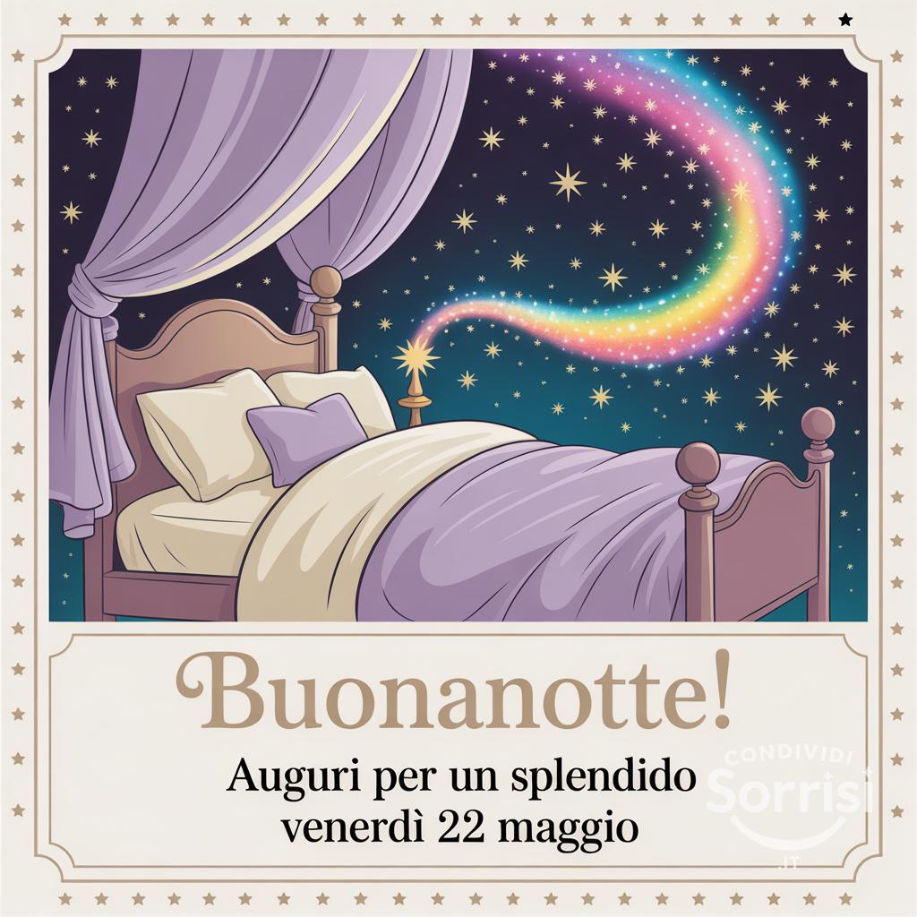 Buonanotte! Auguri per un splendido venerdì 22 maggio .