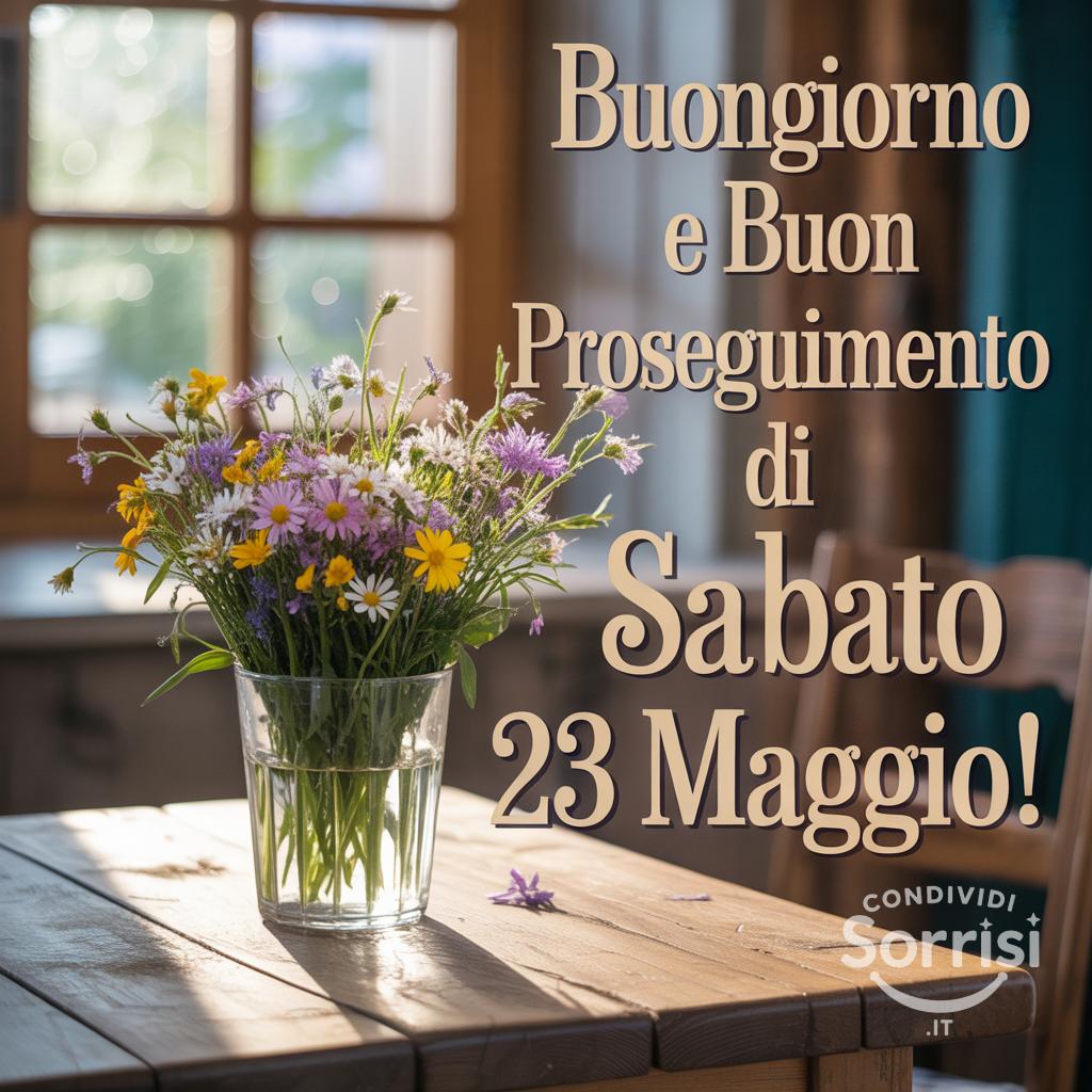 Buongiorno e buon proseguimento di sabato 23 maggio!