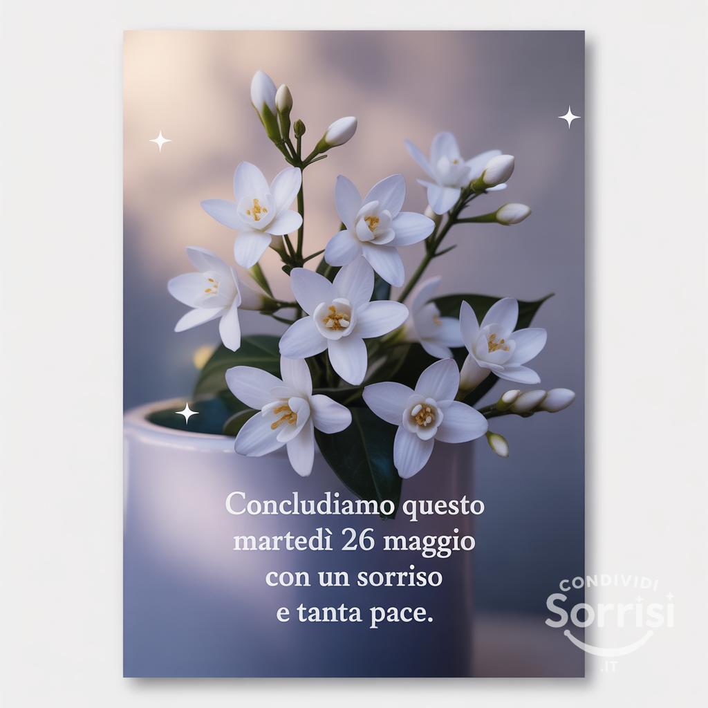 Concludiamo questo martedì 26 maggio  con un sorriso e tanta pace.
