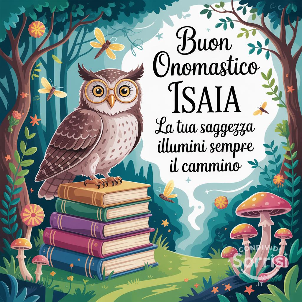 Buon onomastico Isaia, la tua saggezza illumini sempre il cammino