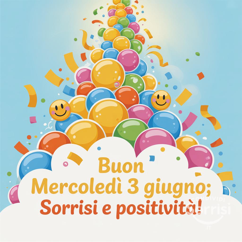 Buon Mercoledì 3 Giugno: sorrisi e positività!