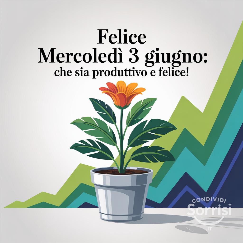 Felice Mercoledì 3 Giugno: che sia produttivo e felice!