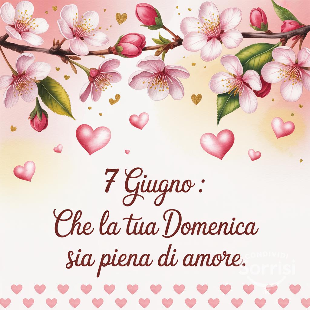 7 giugno : che la tua domenica sia piena di amore.