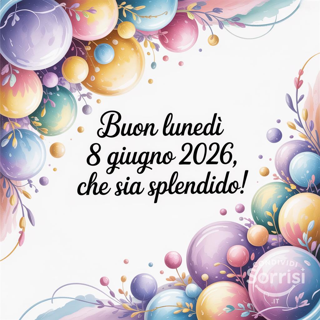 Buon Lunedì 8 Giugno , che sia splendido!