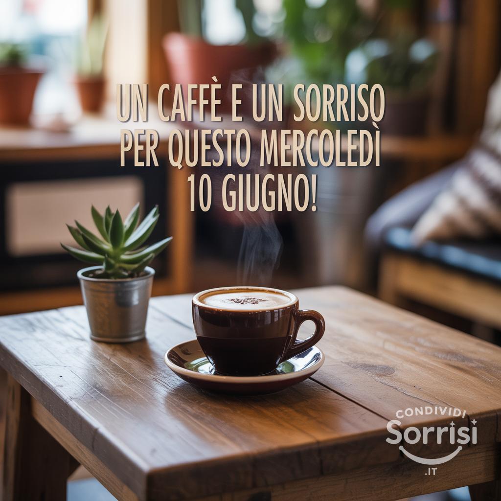 Un caffè e un sorriso per questo Mercoledì 10 Giugno!