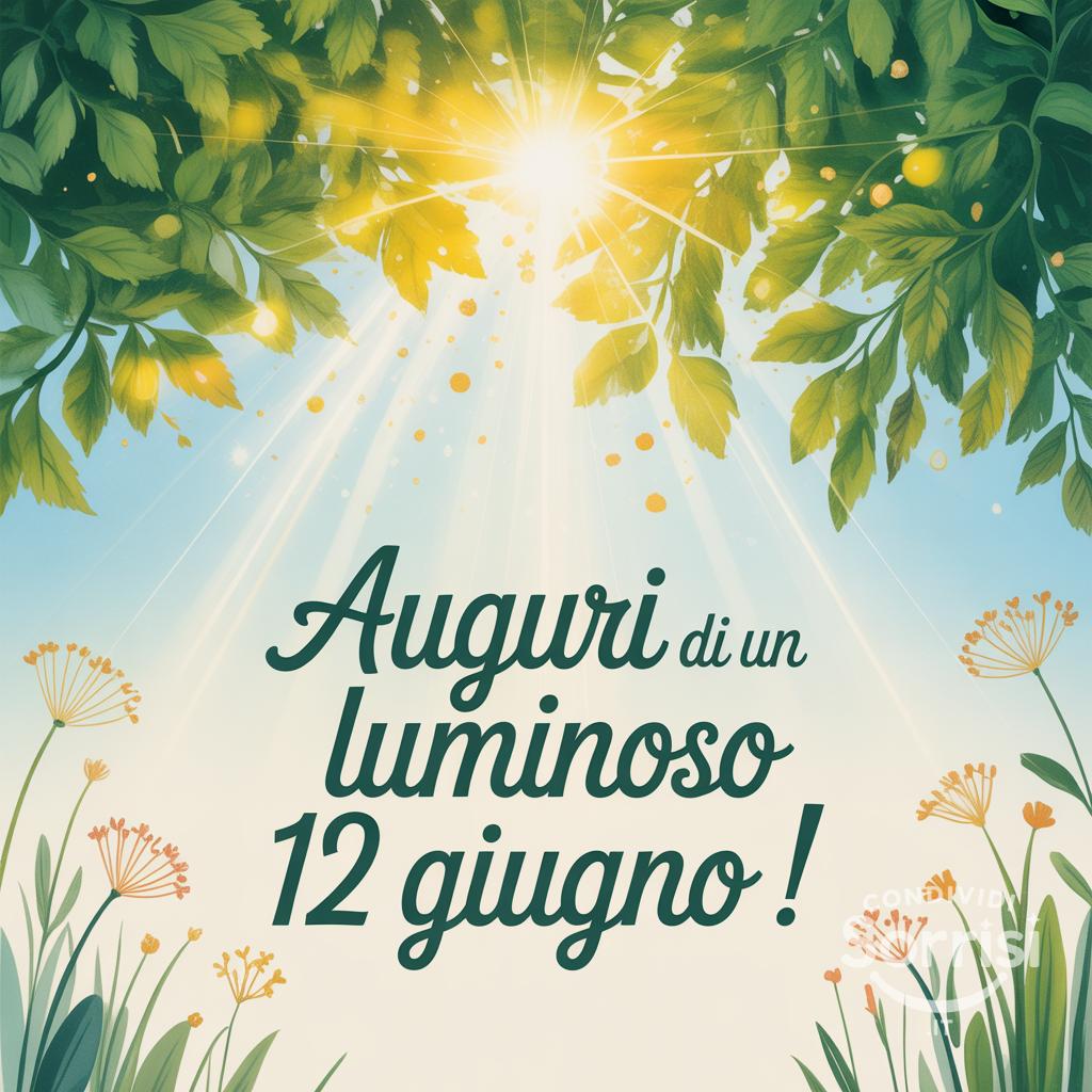 Auguri di un Luminoso 12 Giugno !