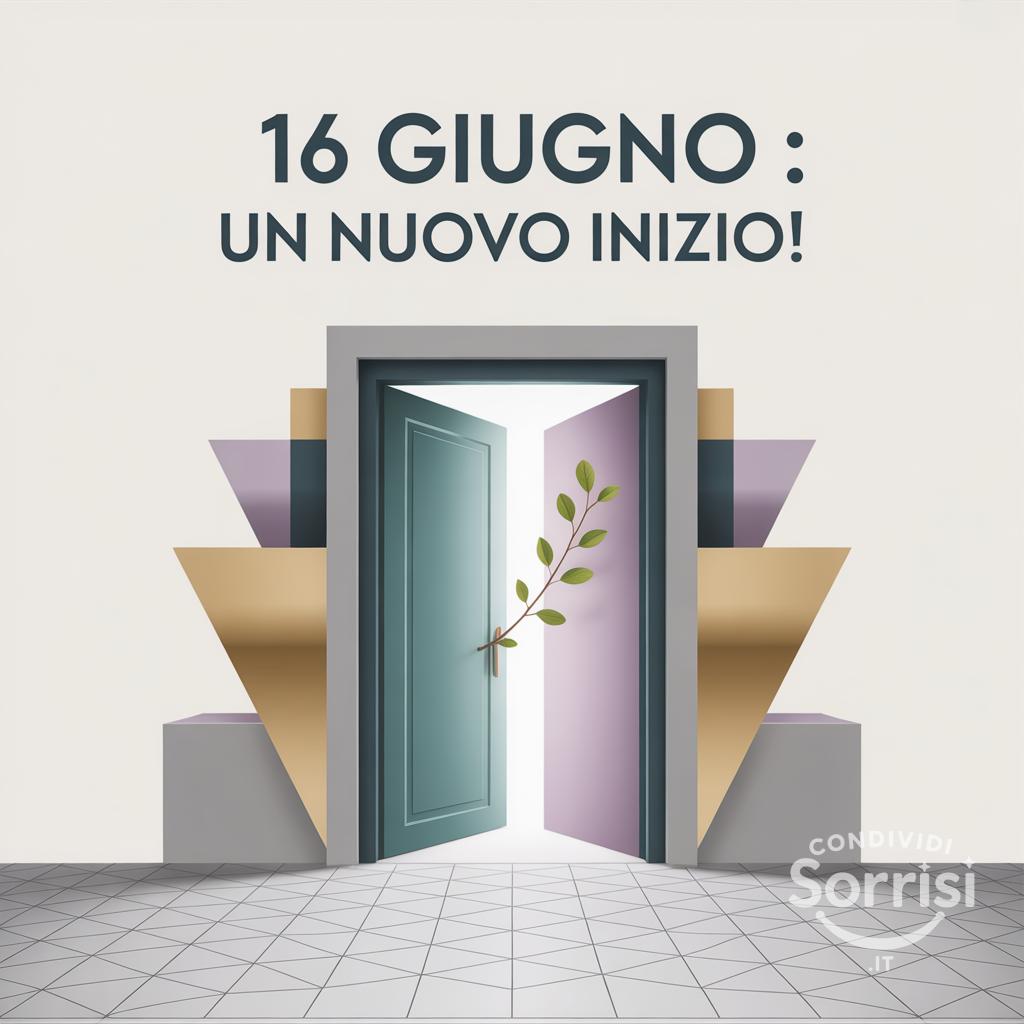 16 giugno : un nuovo inizio!