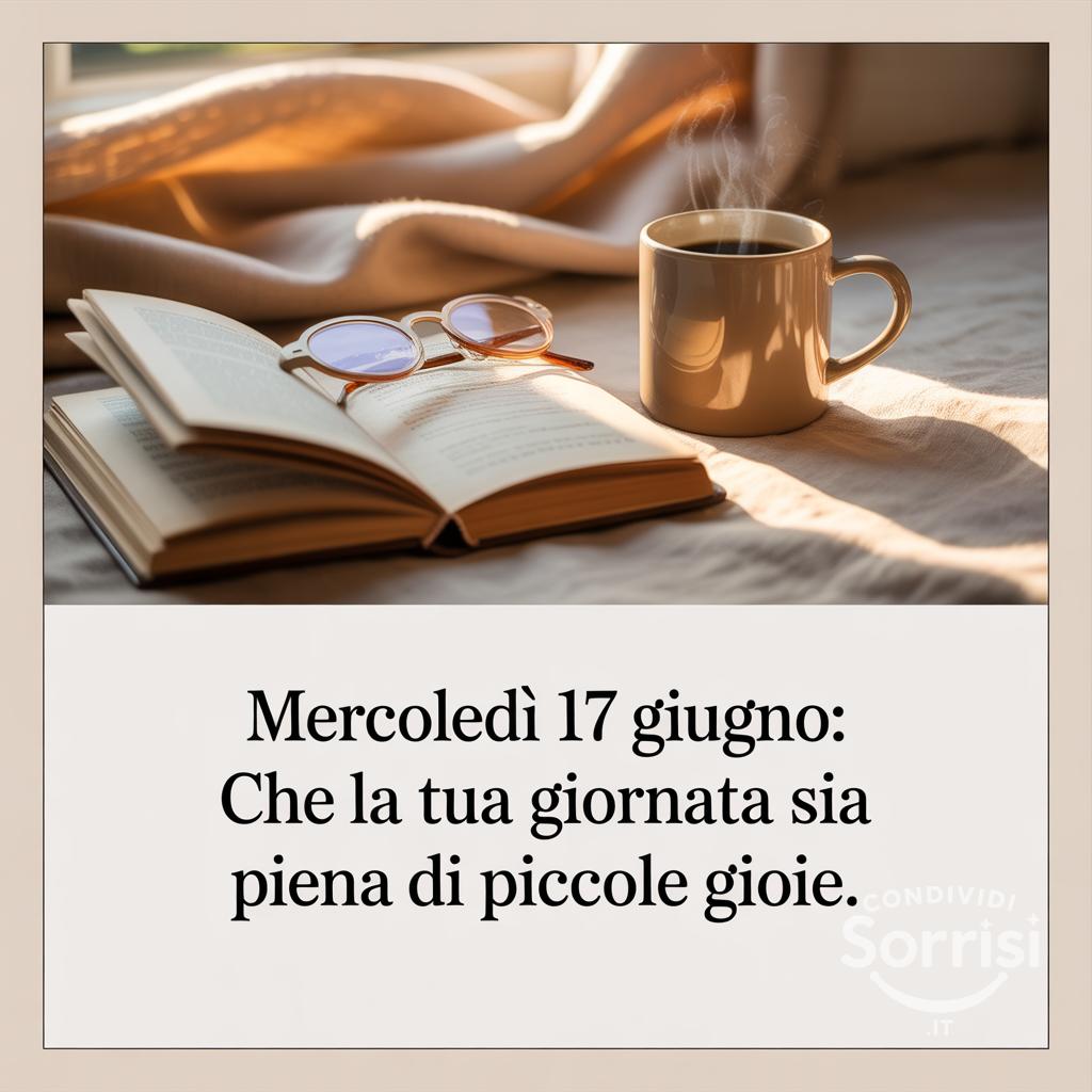 Mercoledì 17 giugno: che la tua giornata sia piena di piccole gioie.