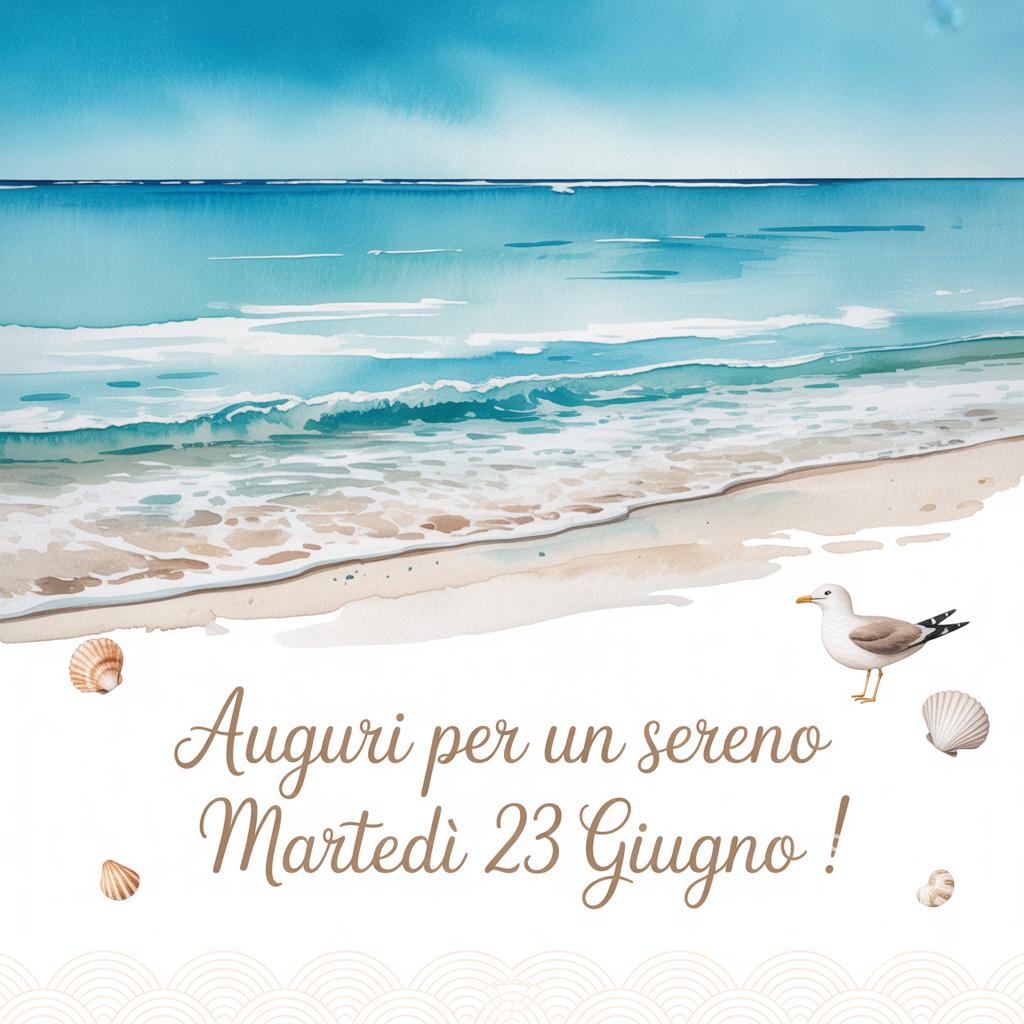 Auguri per un sereno martedì 23 giugno !