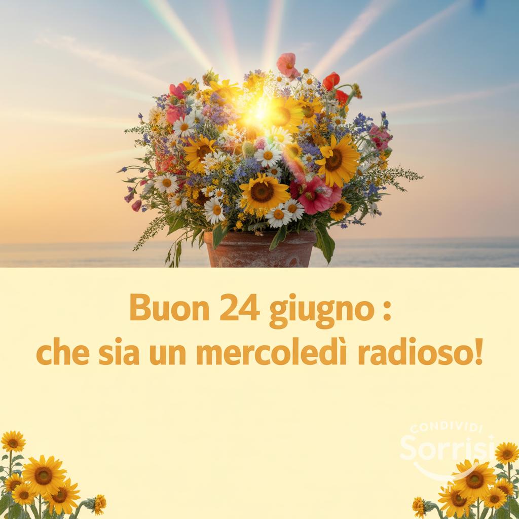 Buon 24 Giugno : che sia un mercoledì radioso!