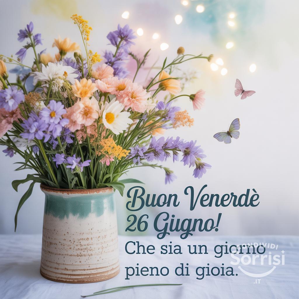 Buon venerdì 26 Giugno! Che sia un giorno pieno di gioia.