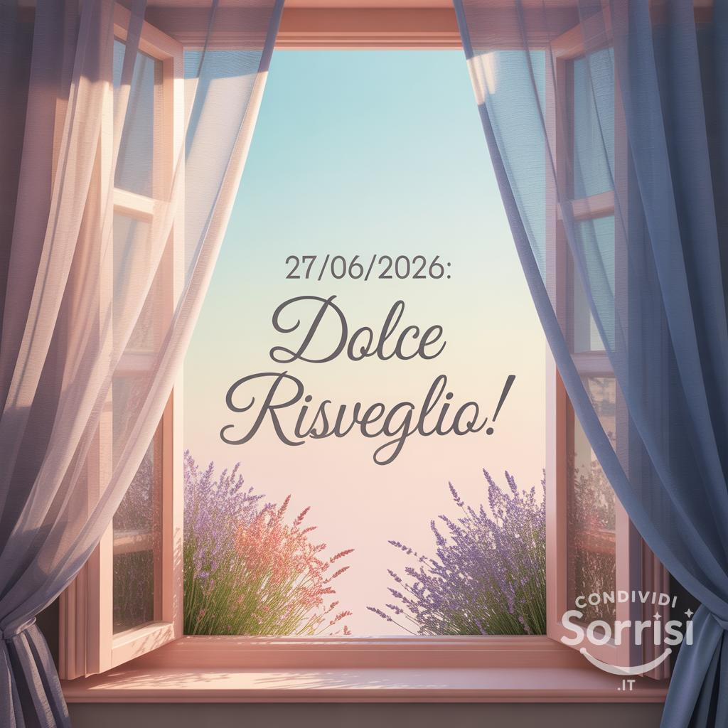 27/06/: Dolce Risveglio!