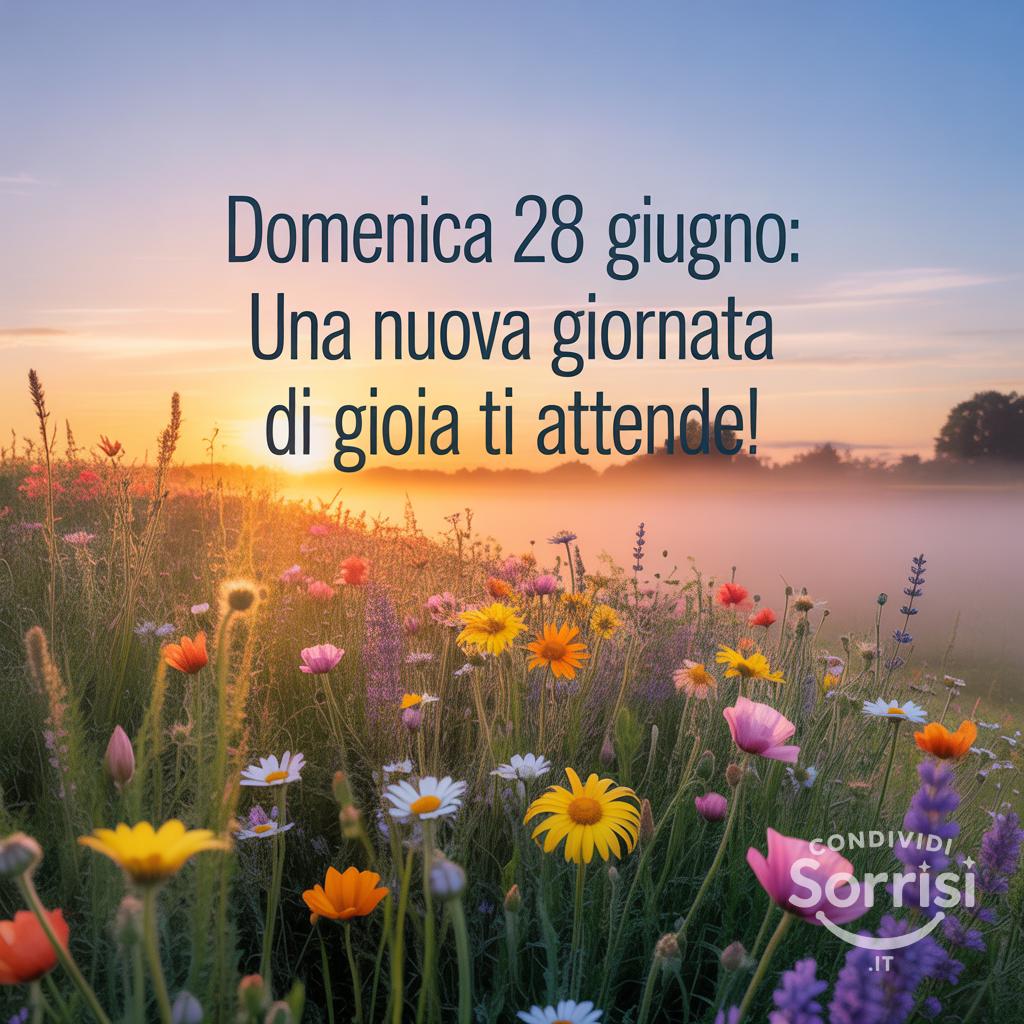Domenica 28 giugno: una nuova giornata di gioia ti attende!