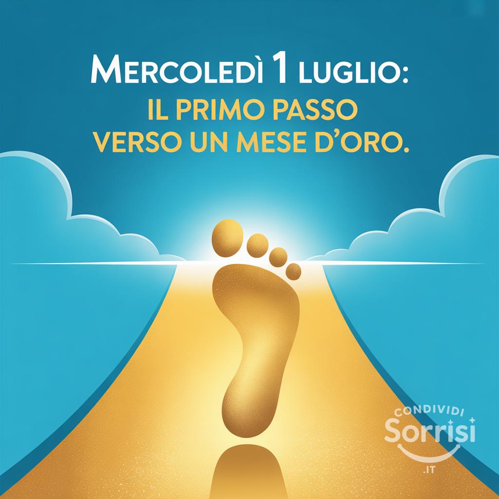 Mercoledì 1 luglio: il primo passo verso un mese d'oro.
