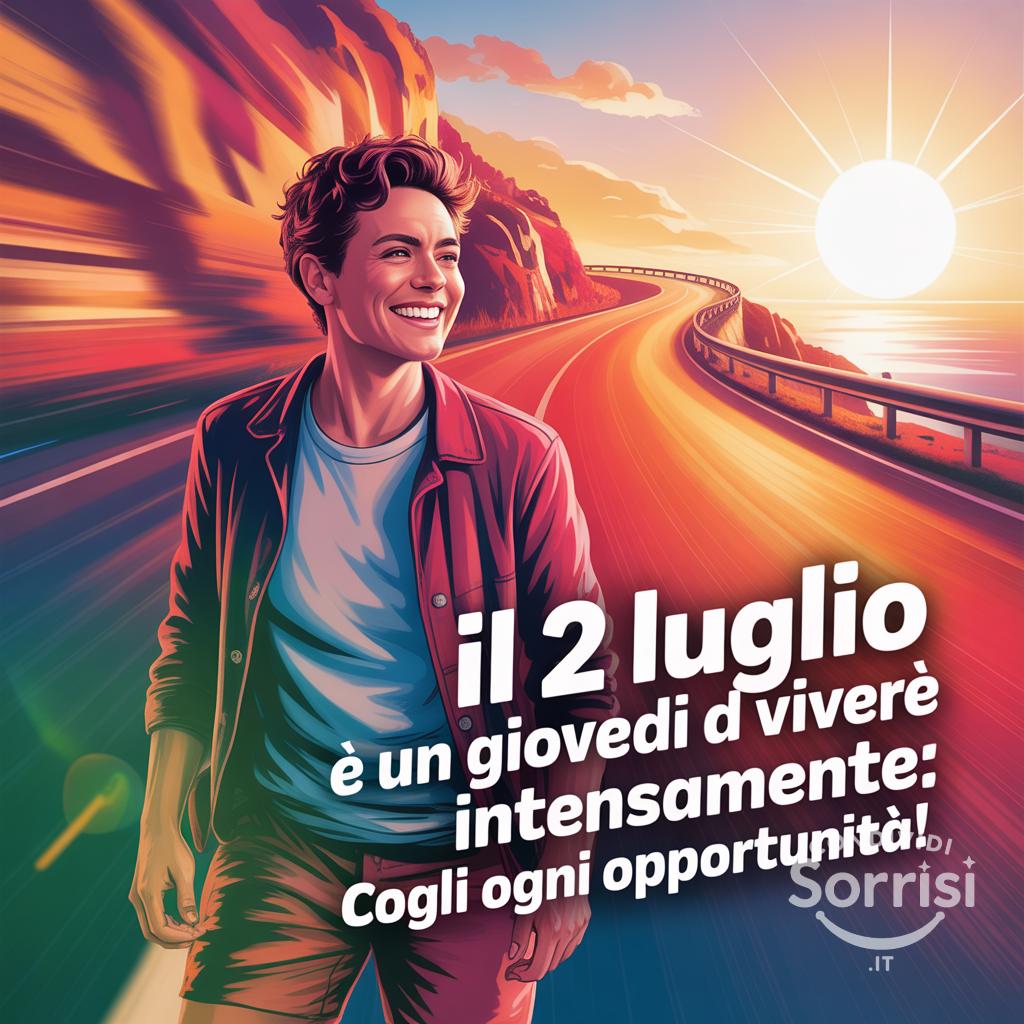 Il 2 Luglio  è un giovedì da vivere intensamente: cogli ogni opportunità!