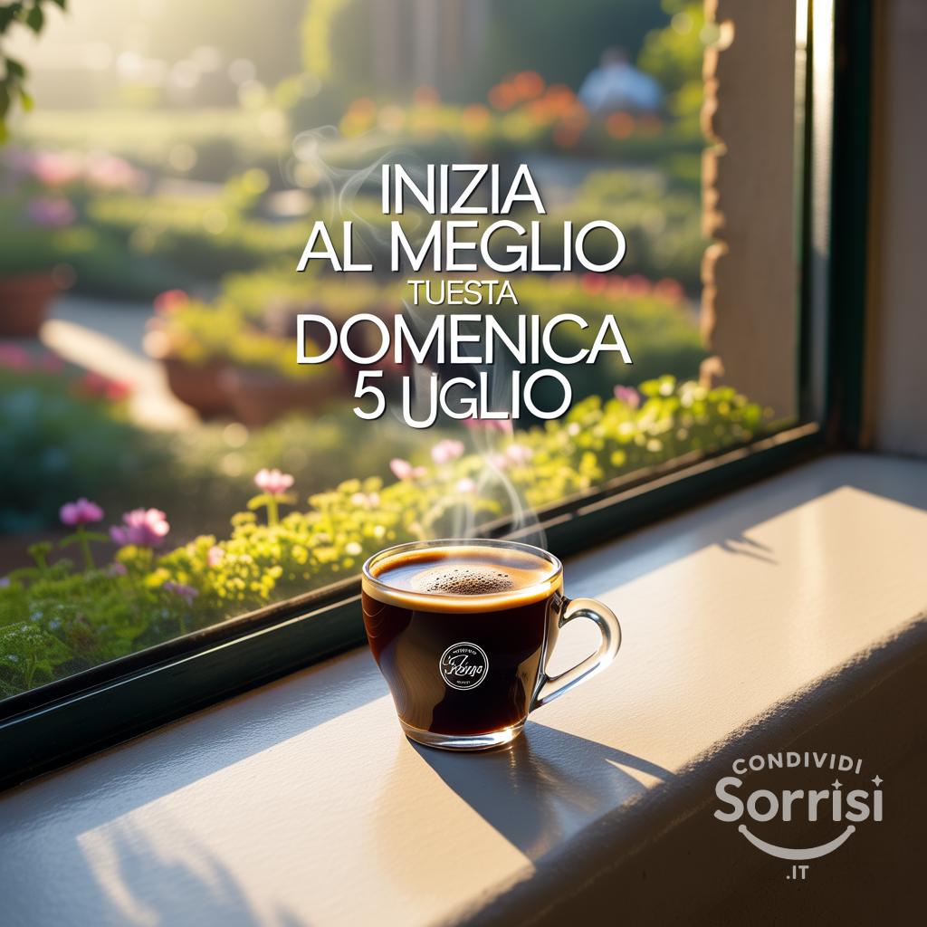 Inizia al meglio questa domenica 5 luglio.