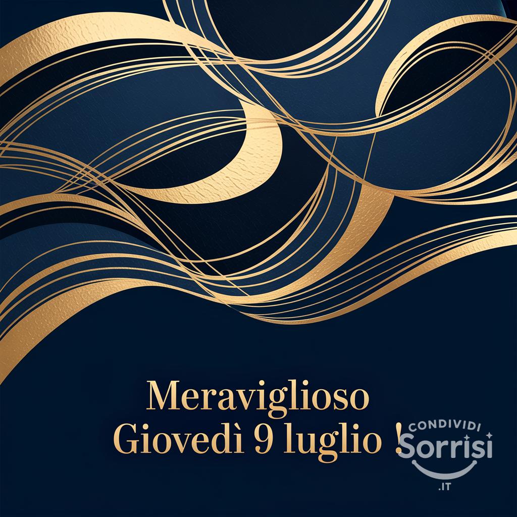 Meraviglioso Giovedì 9 Luglio !